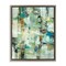 Stupell Industries Restless Green Abstraction Framed Floater Canvas Wall Art Design by Lisa Ridgers